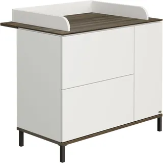 yuny by paidi »LOVELY ALIV mit abnehmbarem Aufsatz, 2 Schubladen und einer Tür« bis 50 kg Kommode in Off-White, 110 cm Breite, geprüfte Sicherheit, Push-to-open 109,9 cm, weiß