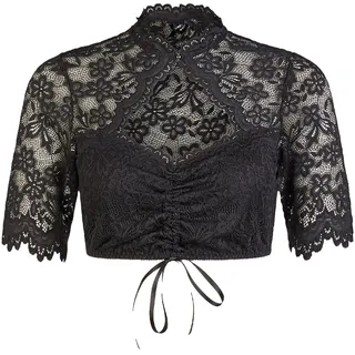 Dirndlbluse NINA VON C. "Dirndlbluse halbarm Sophie", Damen, Gr. 36, schwarz, Obermaterial: 95% Modal CMD. 5% Elasthan EL., Blusen Dirndlbluse