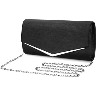BAIGIO Abendtasche Damen Glitzer Damen Clutches Schwarz Brauttasche Elegante Clutch Schultertasche Tasche für Hochzeit Party Cocktail