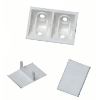 PRUNIER SAS LEA60120 Türklinke + Deckel 02C weiß PRUNIER – Box mit 50 Stück – STBS02C