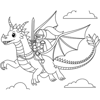 Bild QUEENCE "Fliegender Drache & Ritter", weiß (farbe bild(er): weiß), B:30cm H:20cm T:0,4cm, Alu Dibond, Bilder, Bild, DIY Wandbild aus Dibond
