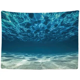 Ulticool - Wandteppich Tapestry Dekoration Wohnung - Ozean Meer Ruhe Tauchen Aquarium Strand Sommer- 200 x 150 cm groß - Wandtuch Wandbehänge - Accessoires für Schlafzimmer Wohnzimmer