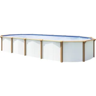 Aufstellpool Stahlwandpool-Set Supreme oval 950x490x132 cm inkl. Sandfilteranlag