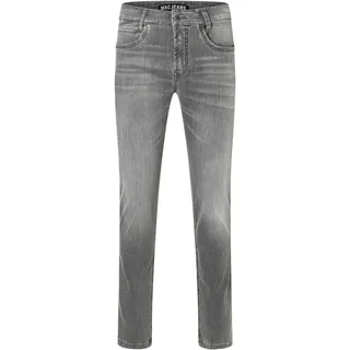 Slim-fit-Jeans MAC "Arne-Pipe light", Herren, Gr. 34, Länge 32, grau (summer light grau), Denim/Jeans, Obermaterial: 90% Baumwolle, 8% Polyester, 2% Elasthan, figurbetont knöchellang, Jeans Slim-fit-Jeans, schmaler figurbetonender Schnitt