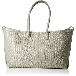 Liebeskind Berlin Damen Noos Waxy Croco Chelsea Supplement Shopper L, Titan, Large (HxBxT 32cm x 48cm 16cm) EU