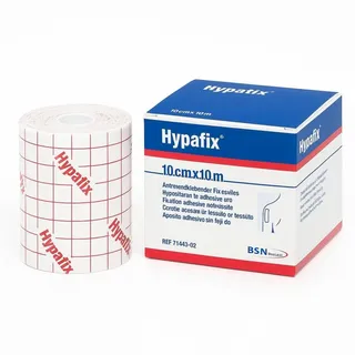 BSN Medical Hypafix, Haftbandage für Verbände, aus porösem und anschmiegsamem TNT, hypoallergen, nicht steril aber sterilisierbar, Maße 10 x