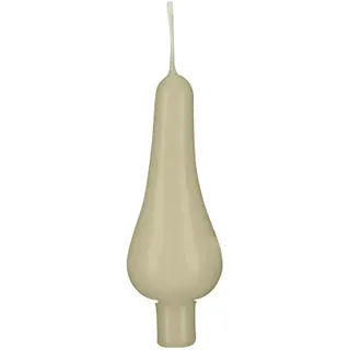 Baumkerzen Pariser Lichte Antik Grün 9 x 3 cm 10 Stück, Weihnachtsbaumkerzen, Christbaumkerzen - Beige