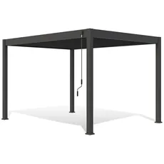 Bild von Deluxe Voll-Alu Pavillon 3 x 4 M anthrazit Pergola freistehend