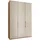 Drehtürenschrank Monaco 148,4 x 216 x 58 cm Beige/Braun