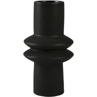 AM Design Tischvase »Blumenvase mit kunstvollen Ausbuchtungen« Dekovase aus Keramik, Höhe ca. 19,80 cm, schwarz