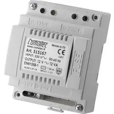 Bild TRAFO 12VA 12V Hutschienen-Netzteil (DIN-Rail) 12 V/AC 1A 12 VA Inhalt 1St.