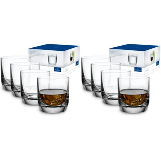 Villeroy & Boch - La Divina Schnapsglas Set 4-teilig 40 ml Klar, Spülmaschinenfest, Schnapsglas Set, Shotgläser, Schnapsgläser 4cl, Kristallgläser, Kristallglas (Packung mit 2)