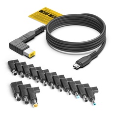 KFD 100W USB C auf DC Stecker Ladekabel StromkabelDC-in Hohlstecker für Laptops Lenovo, HP, Dell, Acer, Asus, LG, Samsung, Sony, Medion, 20V 7,9x5,5mm Type-C Smart Convert Cable Netzteil Ladegerät
