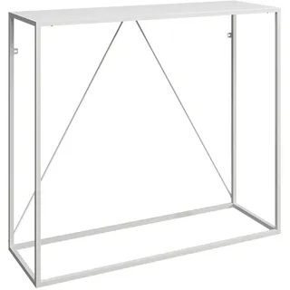 [en.casa] Austevoll Konsolentisch 90x80x30 cm Weiß