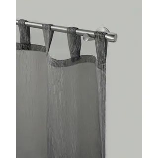 GARESA Vorhangstange Kappe 1-läufig Ø 16 mm 140 cm Silber