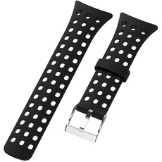 WIIKAI Armband Ersatzarmbänder kompatibel für Suunto M1/M2/M4/M5 Silikon Ersatz Uhrenarmbänder.(Schwarz)