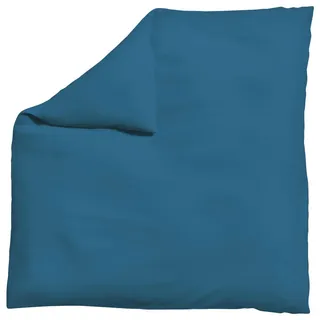 Schlafgut Bettdeckenbezug , Blau , Textil , Uni , 200x200 cm , Textiles Vertrauen - Oeko-Tex®, AZO-frei, Bsci, Oeko-Tex® Standard 100 , pflegeleicht, atmungsaktiv, bügelleicht, schadstoffgeprüft, weiche und anschmiegsame Oberfläche, dicht gewebtes Garn , Heimtextilien, Bettwäsche & Leintücher, Bettwäsche, Übergrößen-Bettwäsche