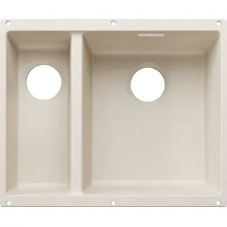 SUBLINE 340/160-U für Farbige Komponenten Einbauspüle SILGRANIT softweiß ab 60 cm ohne Ablauffernbedienung