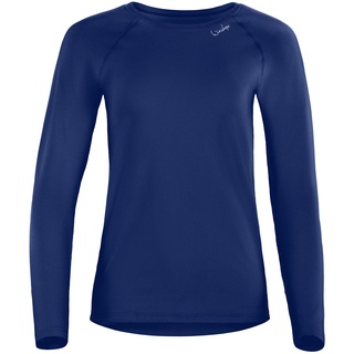 Winshape Damen Light and Soft Long Sleeve Top Aet118ls Yoga-Shirt, Blau, S EU