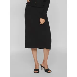 VILA Strickrock »VICOMFY A-LINE KNIT SKIRT- NOOS«, schwarz