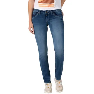 Timezone Damen Jeans Slim TAHILA TZ - Mid Waist - Slim Fit - Blau W25-W33 Stretch