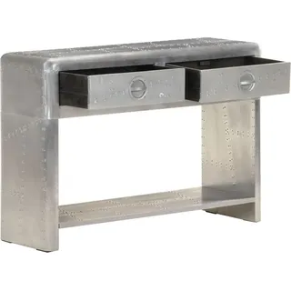vidaXL Aviator-Sideboard 110x30x75 cm Metall - Silber