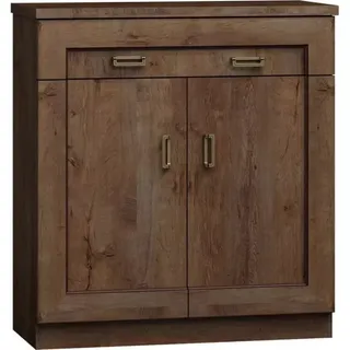 TKmoebel Kommode TADEUSZ T2 zweitürige mit geräumiger Schublade 90 lefkas Eiche - Braun