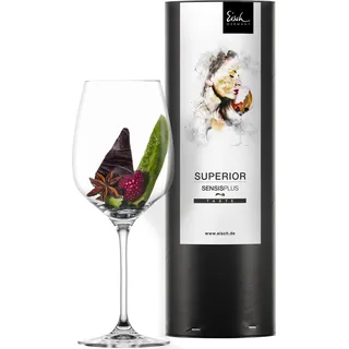 EISCH Rotweinglas 500/2 in Geschenk-Röhre SUPERIOR SENSISPLUS 25002020/ 180495 - Transparent