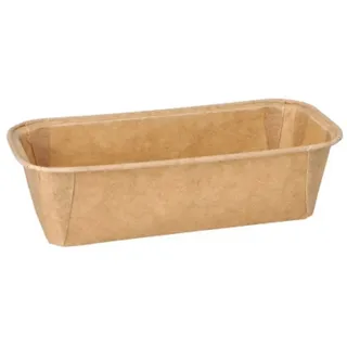 Papstar Backform "pure" eckig 523 ml braun