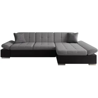 Mirjan24 Ecksofa Malwi, Seite: Rechts) , Schieferfarben , Textil - rechts montierbar, L-Form , 278x161 cm , Wohnzimmer, Sofas & Couches, Wohnlandschaften, Ecksofas