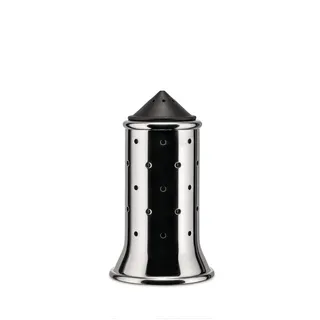 Alessi Salzstreuer 11,3 cm Schwarz befüllt