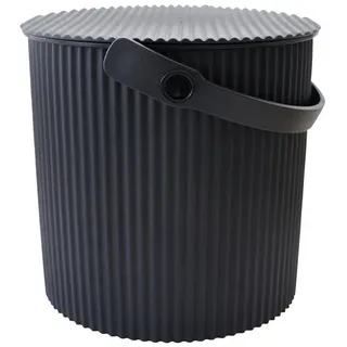 Eimer mit Deckel Omnioutil Hachiman schwarz, 26.5x28.2x26.7 cm