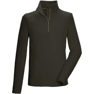 killtec Herren Fleeceshirt mit Stehkragen und Reißverschluss KSW 99 MN FLC SHRT, dunkeloliv, 3XL, 40878-000