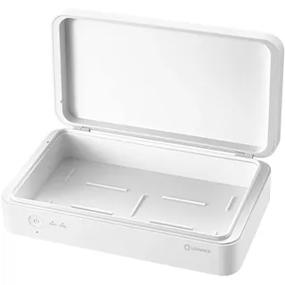 LEDVANCE UVC Sterilization Box, volle UV-C Power zur Bekämpfung von Viren und Bakterien, Mobile Sterilisationseinheit zur Desinfektion von Dingen des täglichen Gebrauchs, 21,9 x 12,6 x 6,3 cm