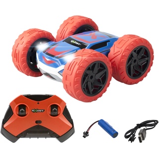 Exost Silverlit All-Terrain Ferngesteuertes Auto 360 Cross Rot - Batterie inklusive - Fahren auf 2 Seiten bei 360° + LED-Scheinwerfer - Geschwindigkeit: 12 km/h - Spielzeug für Kinder ab 5 Jahren