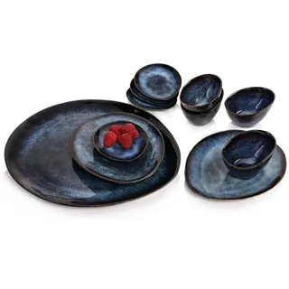 sänger Tokio Servierplatten Set 11-tlg. dunkelblau