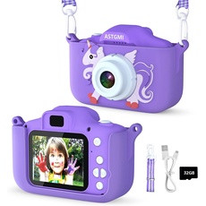Bild Kinder Kamera, 2.0”Display Digitalkamera,Geschenke für 3 4 5 6 8 7 9 10 11 Jahre Jungen und mädchen, 1080P HD Anti-Drop Fotoapparat für Geburtstagsgeschenk Weihnachten Spielzeug (Lila)