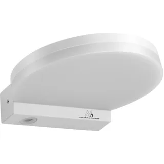 Maclean Brackets Außenwandleuchte LED 15W 1300lm IP65 inkl. Bewegungsmelder weiß