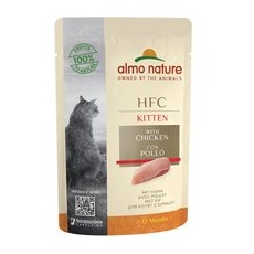 12 x 55 g Pui Kitten Almo Nature HFC Hrană umedă pentru pisici