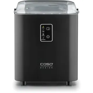 CASO Design Caso IceChef Compact- Eiswürfelmaschine, schnelle Eiswürfel, Produziert 500g in 1h bzw. 12 kg in 24 h, 1 l Wassertank, Selbstreinigungsfunktion, Eiswürfelbereiter mit Tragegriff, inkl. Eisschaufel