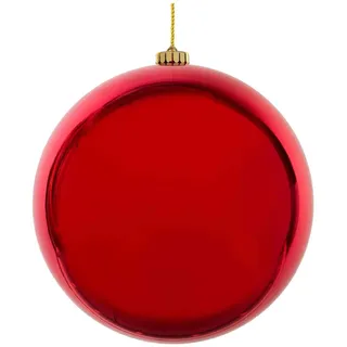 Weihnachtskugeln Christbaumkugeln XL aus Kunststoff rot O15cm, 1 Stk.