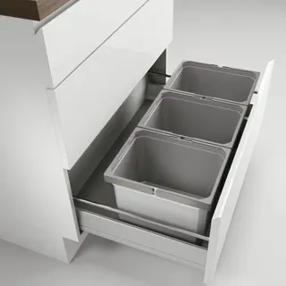 Cox Box 235 K/800-3, Abfallsammler für vorhandene Auszüge, ohne Biodeckel, hell