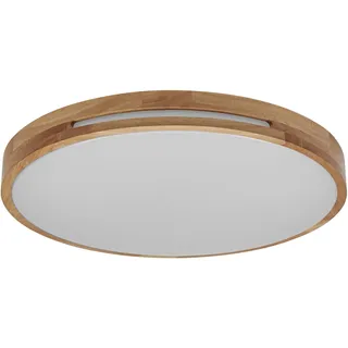 Osram LED Deckenleuchte Orbis Woodburry 30 cm 16W dimmbar Holzdekor