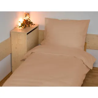 Leinen Französische Baumwolle UNI 240x200,70x90 beige - Beige