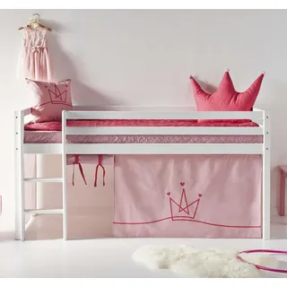 Hoppekids Hochbett ECO Dream 70 x 160 cm Kiefer massiv rosa