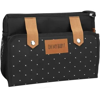 Badabulle Easy Travel Kinderwagen-Organizer, Kinderwagentasche und Buggy Organizer, inkl. Wickelunterlage