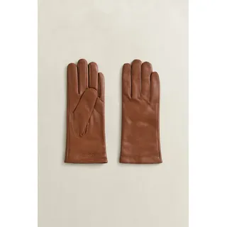 GANT CASHMERE LINED LEATHER GLOVES Braun M