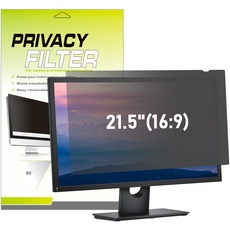 LAMA Blickschutzfilter für 21,5 Zoll Monitor, Blickschutzfolie Blickschutzfilter PC Monitor, Universal Datenschutz Bildschirmfilter mit Sichtschutz, Anti-Blaulicht und Blendschutz 16:9 (476x268mm)