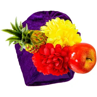 w widmann milano party fashion 2896M - Kopfbedeckung Miranda, Obst, brasilianischer Kopfschmuck, Mottoparty, Karneval