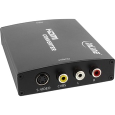 Bild von Konverter HDMI zu Composite/S-Video, mit Audio, Eingang HDMI, Ausgang: Cinch, S-Video und Audio Cinch